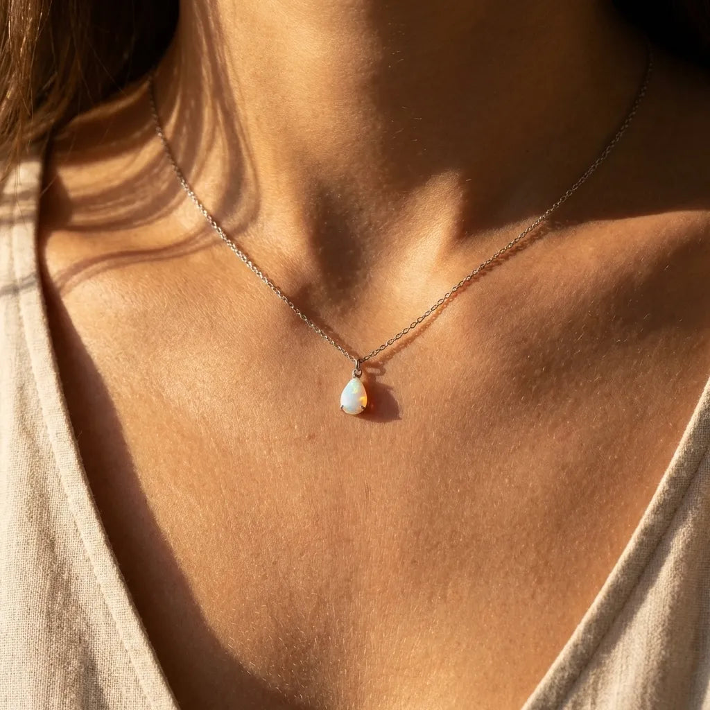 Sophie Opal Drop Necklace - Joie d’Or
