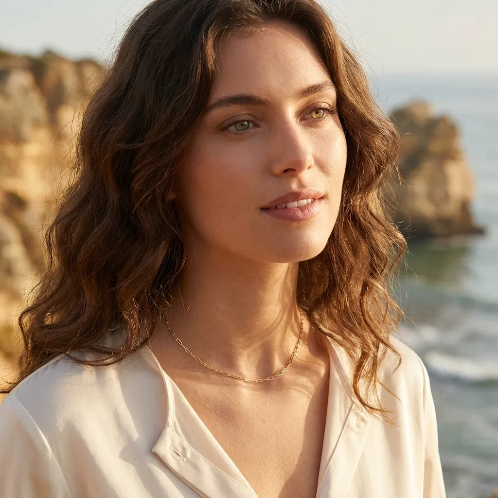 Nadia Paperclip Chain Necklace - Joie d’Or
