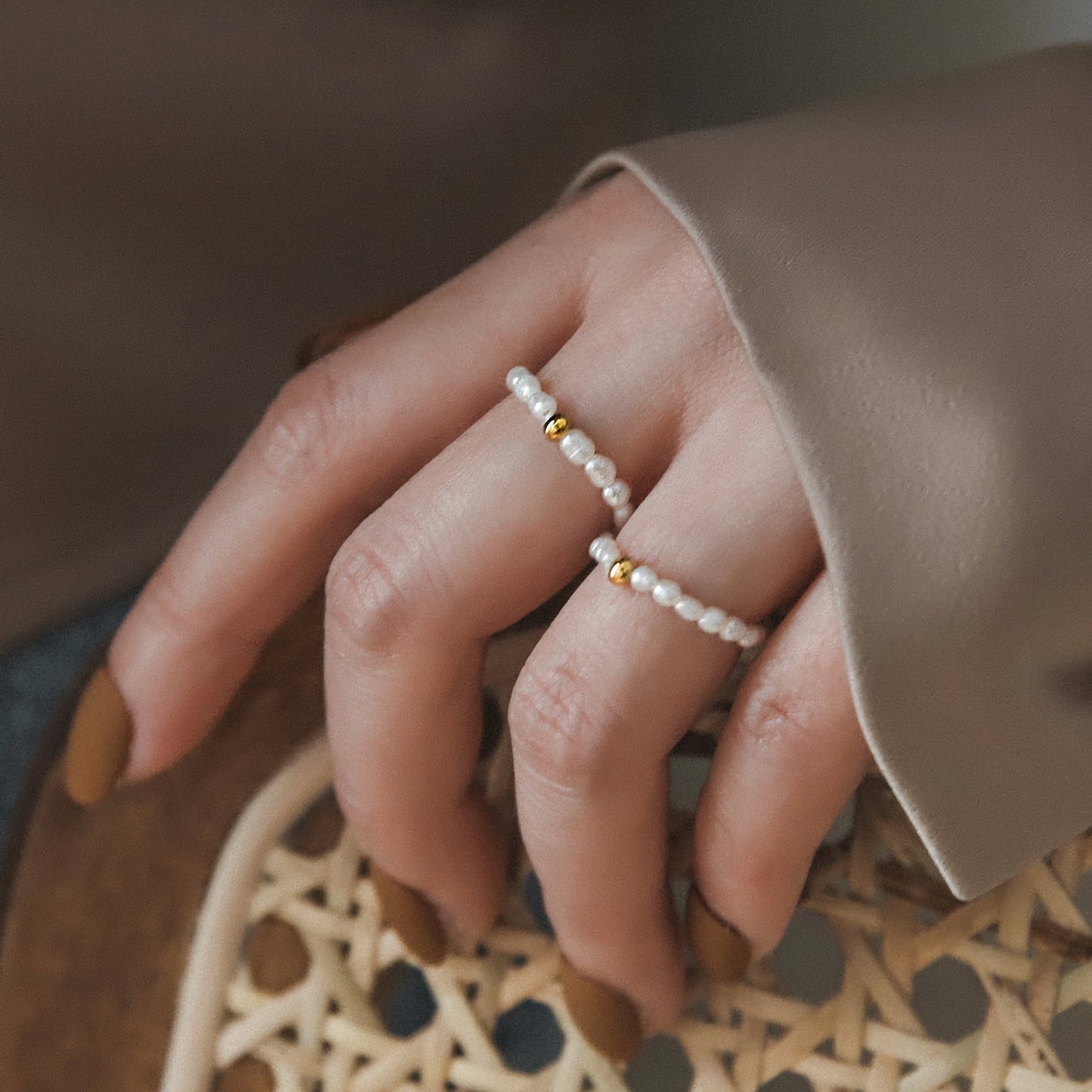 Sami Pearl Band Ring