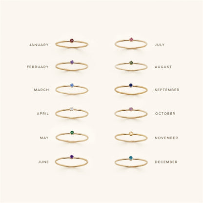 Amelia Birthstone Ring