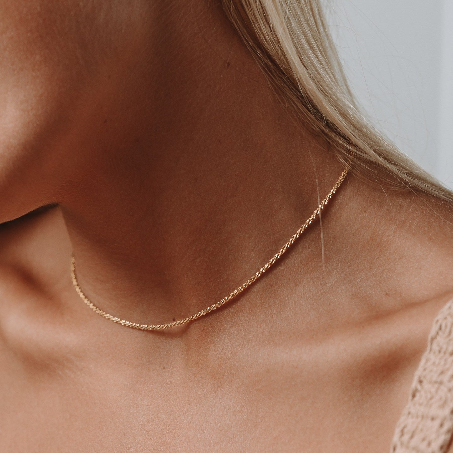 Abigail Gold Chain Necklace