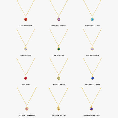Amelia Birthstone Necklace