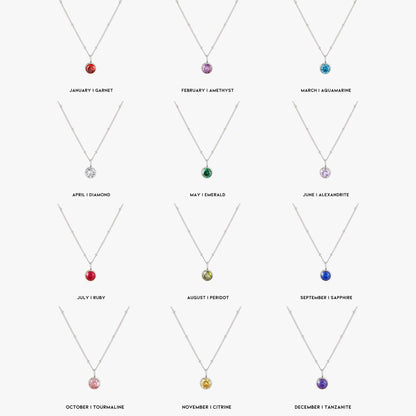 Amelia Birthstone Necklace