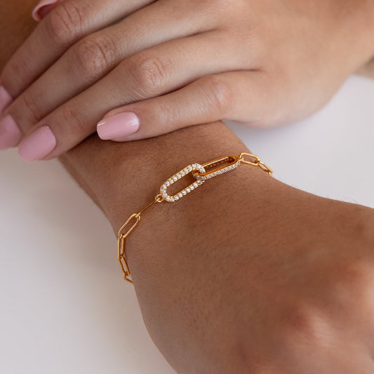 Aurélie Pavé Link Bracelet