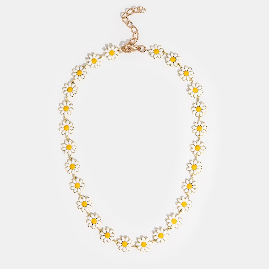 Fiona White Flowers Necklace - Joie d’Or