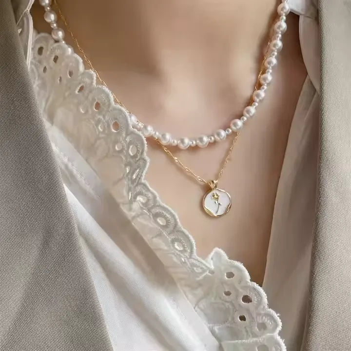 Rose Gold Pendant Necklace