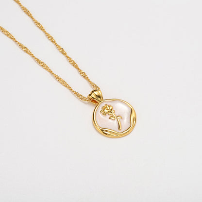 Rose Gold Pendant Necklace