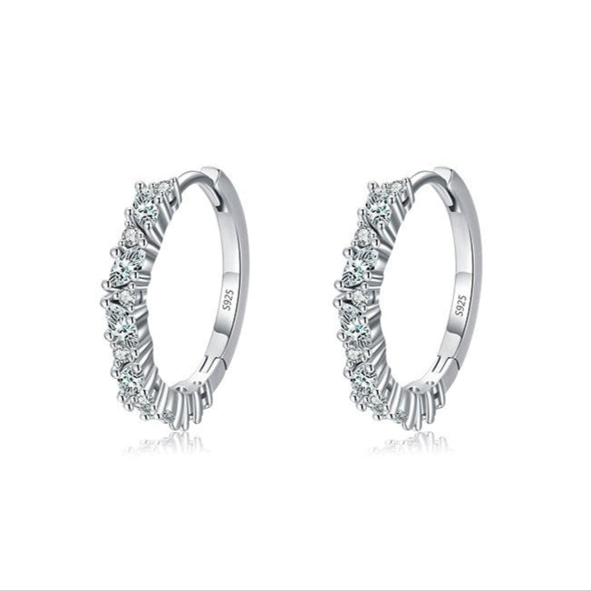 Celeste Pavé Hoop Earrings