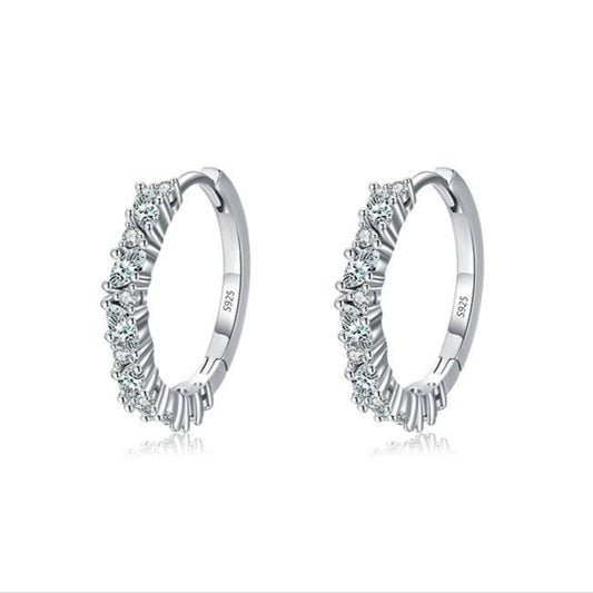 Celeste Pavé Hoop Earrings