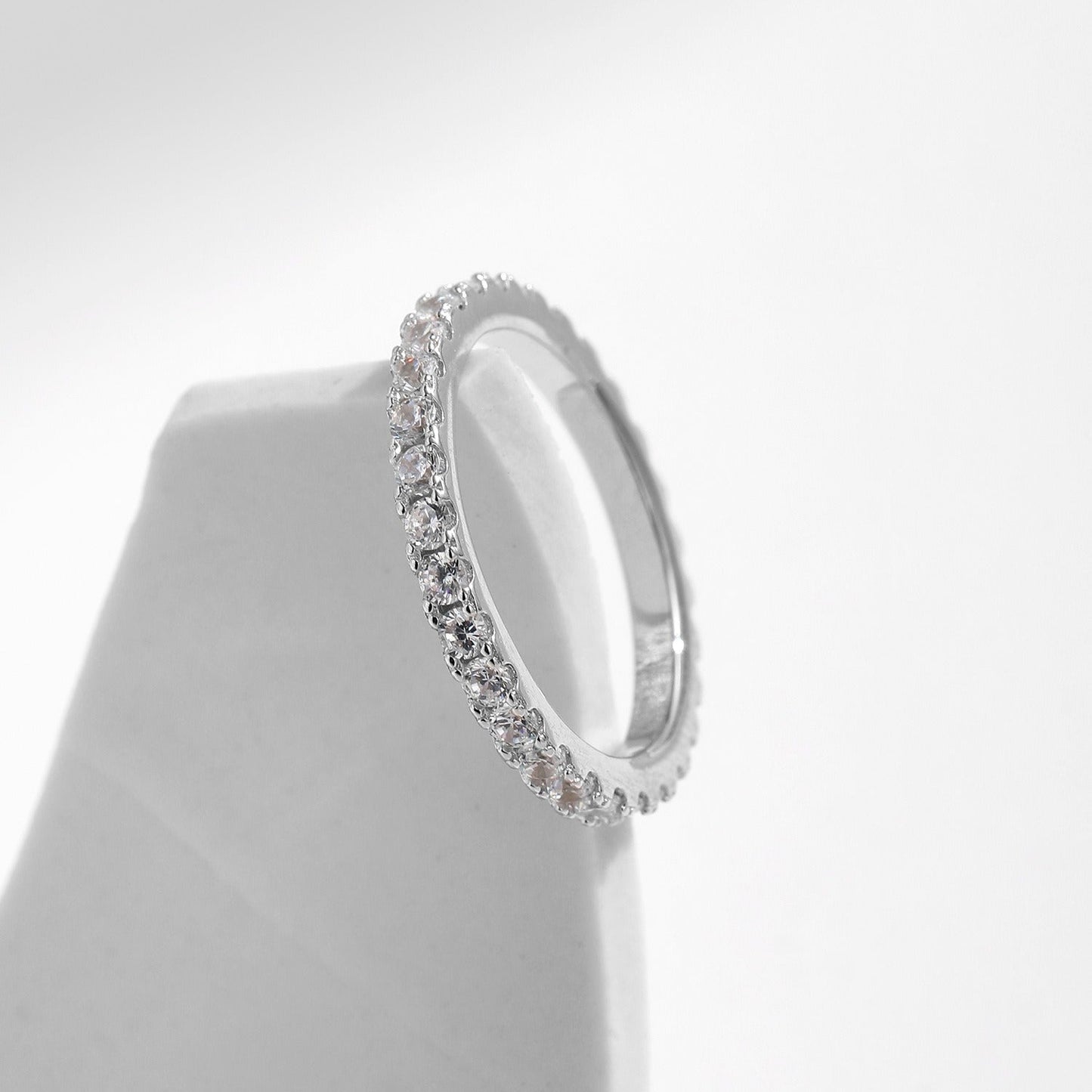 Lydia Eternity Silver Band