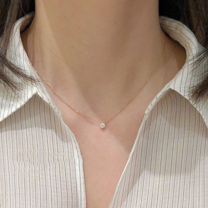 Lora Round Crystal Necklace