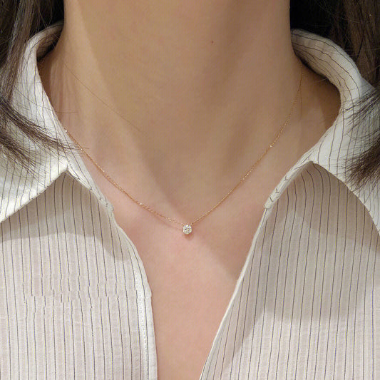 Lora Round Crystal Necklace