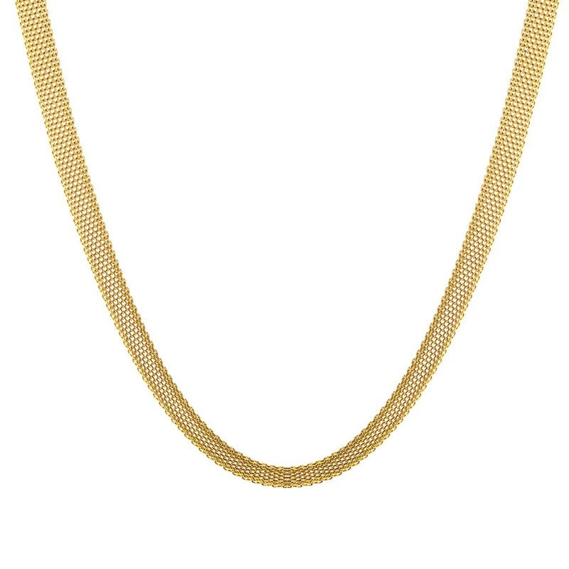 Élise Gold Mesh Necklace
