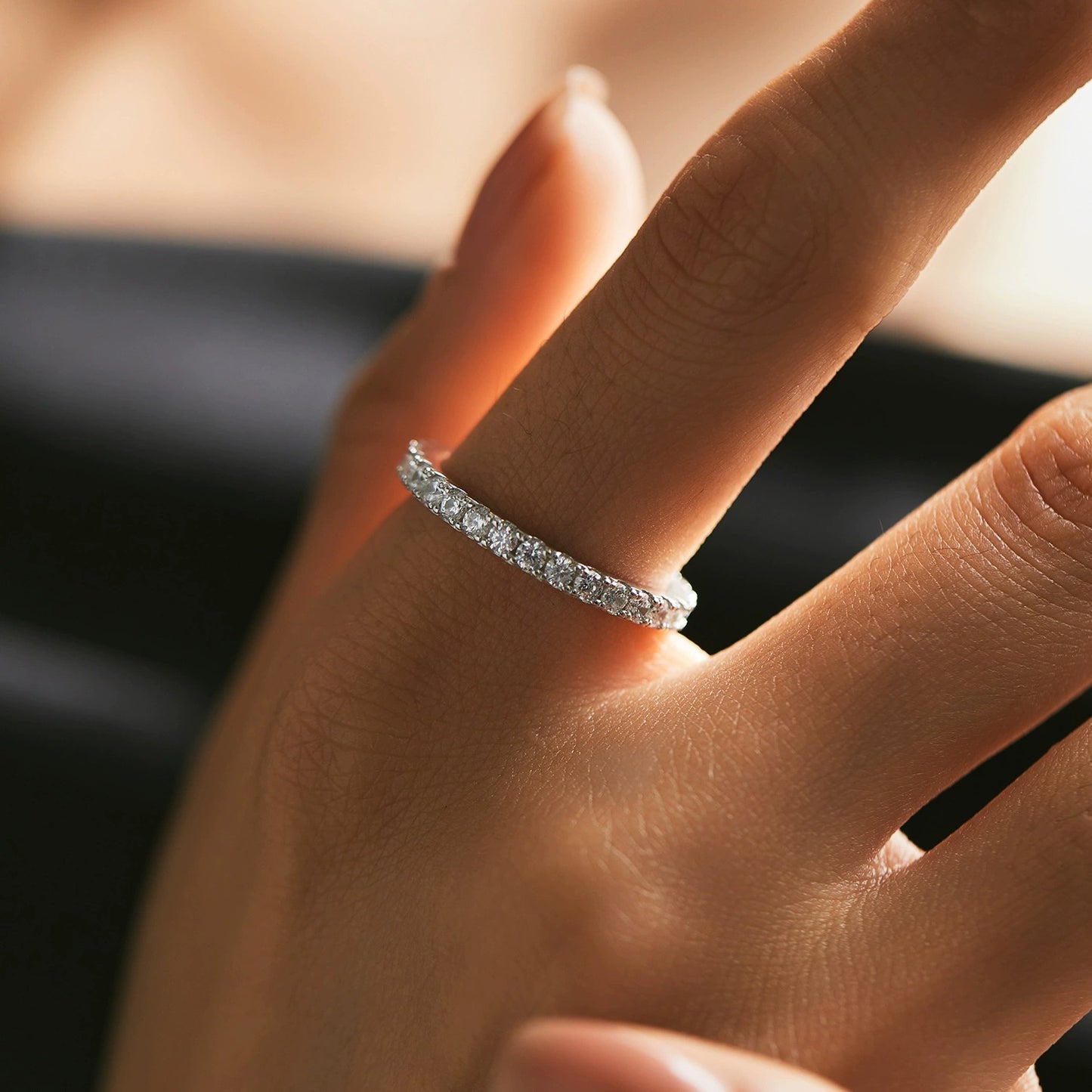 Lydia Eternity Silver Band
