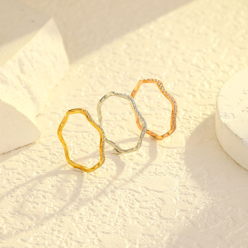 Zara Crystal Wave Ring