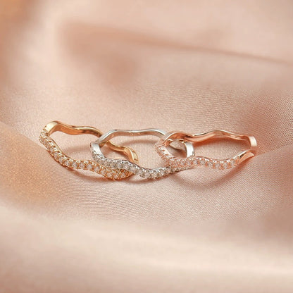 Zara Crystal Wave Ring