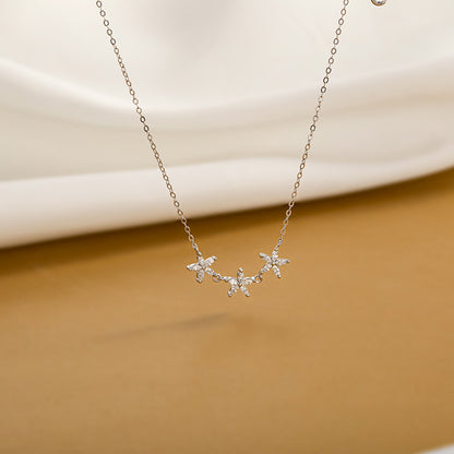 Maia Crystal Flower Necklace
