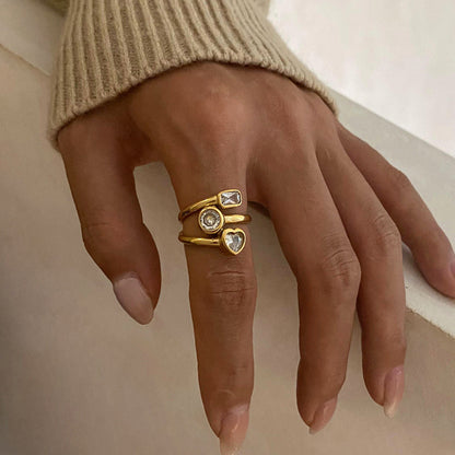 Amelina Layered Diamond Ring