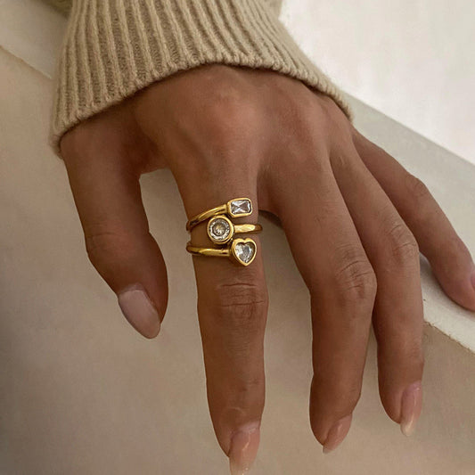 Amelina Layered Diamond Ring