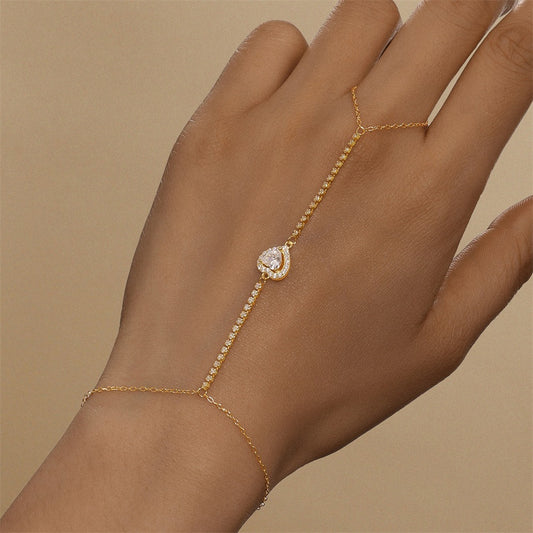 Amélie Crystal Chain Bracelet