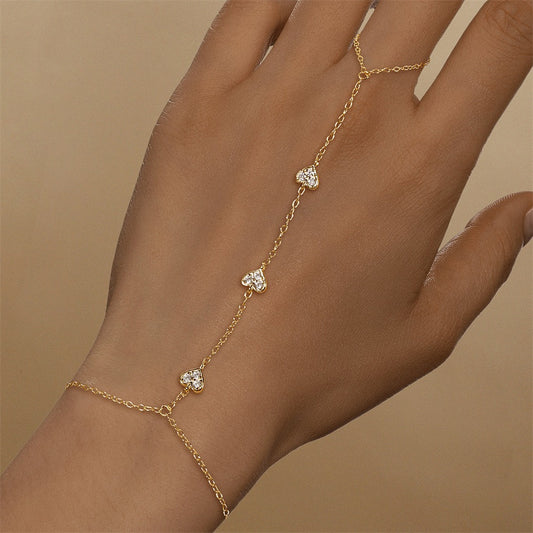 Amélie Crystal Heart Bracelet