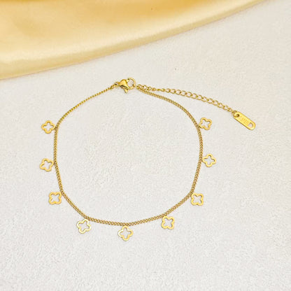 Camille Clovers Charm Anklet