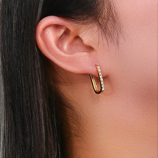 Maya Gold Hoop Earrings