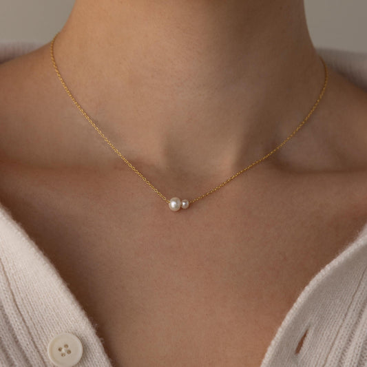 Sophie Twin Pearl Necklace