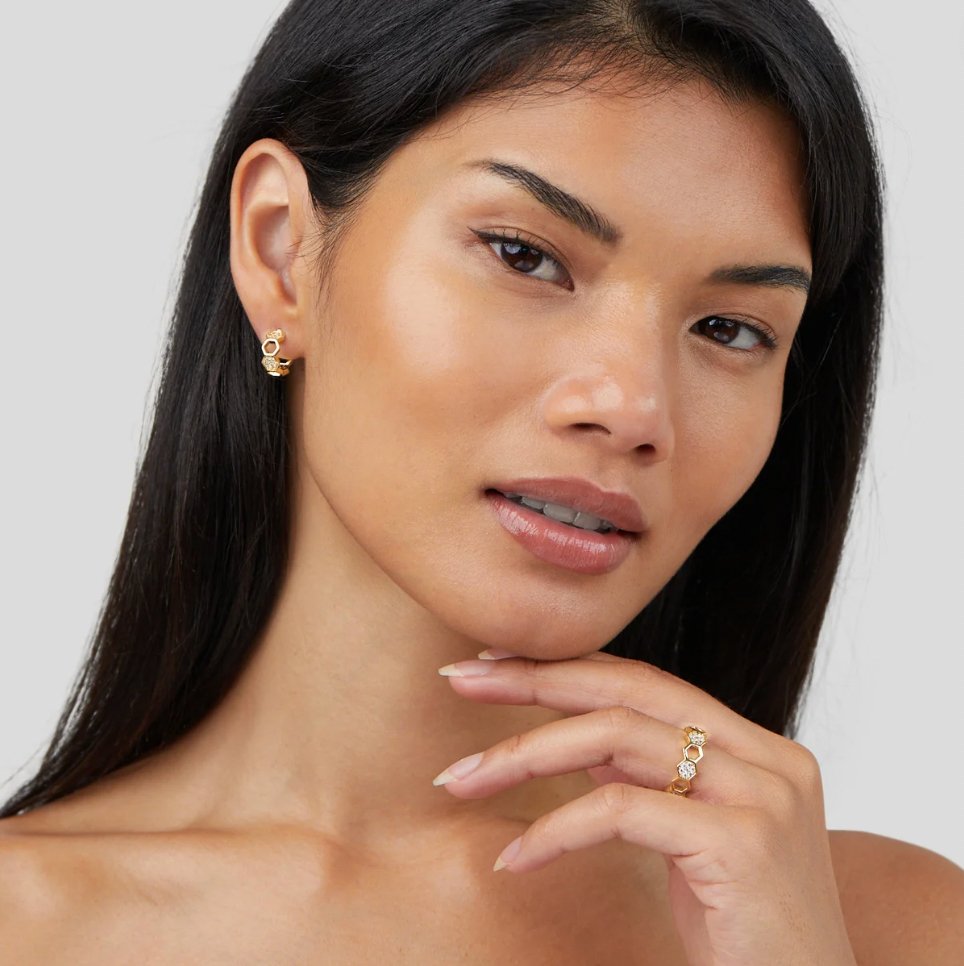 Zara Honeycomb Ring