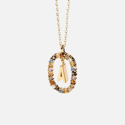 Emma Initial Crystal Necklace