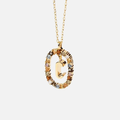 Emma Initial Crystal Necklace