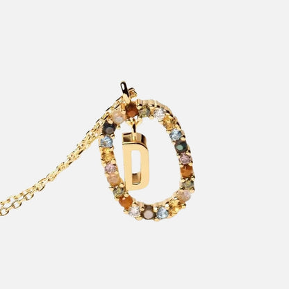 Emma Initial Crystal Necklace