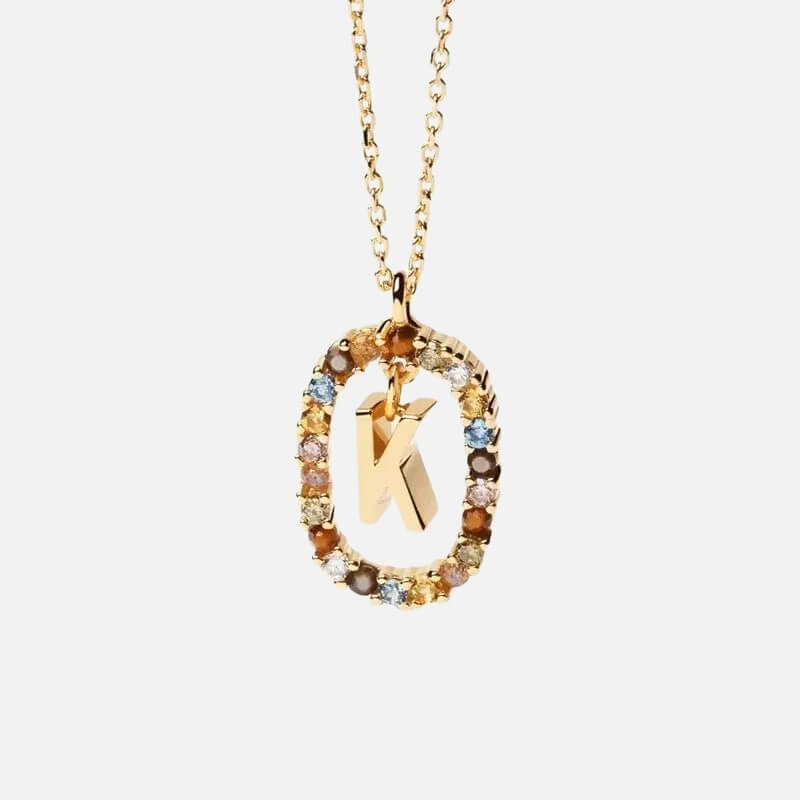 Emma Initial Crystal Necklace