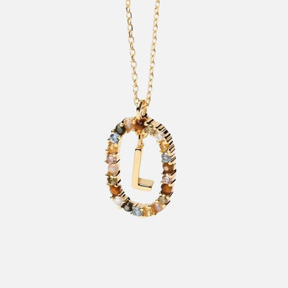 Emma Initial Crystal Necklace