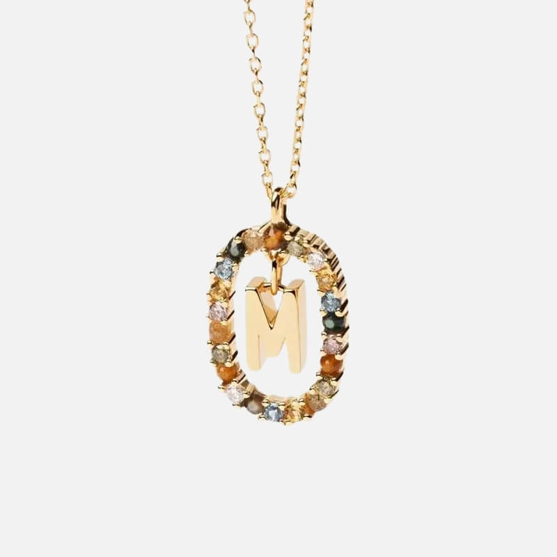 Emma Initial Crystal Necklace