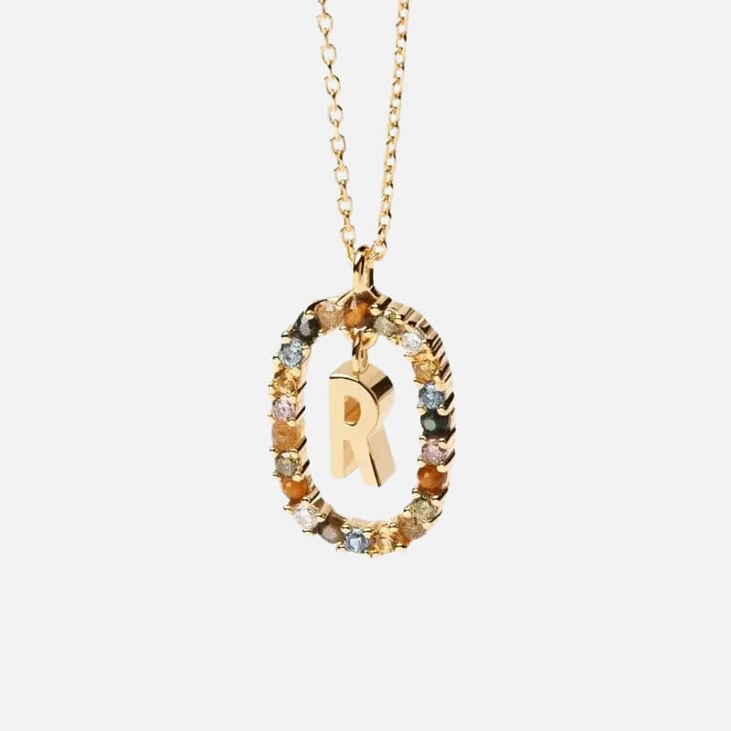 Emma Initial Crystal Necklace