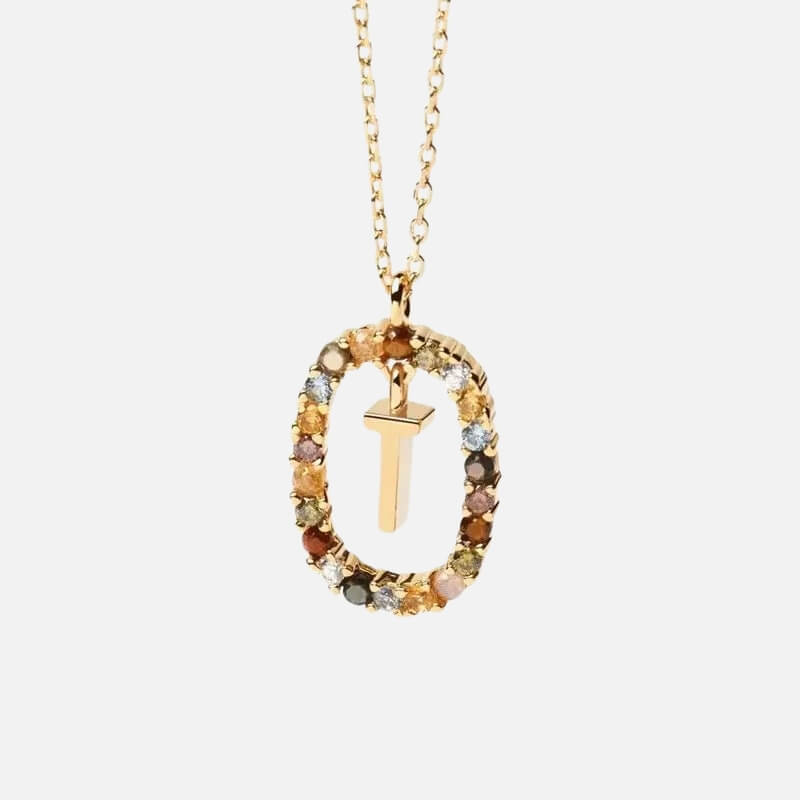 Emma Initial Crystal Necklace