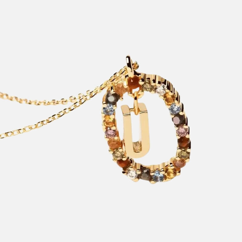 Emma Initial Crystal Necklace