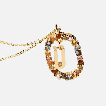 Emma Initial Crystal Necklace