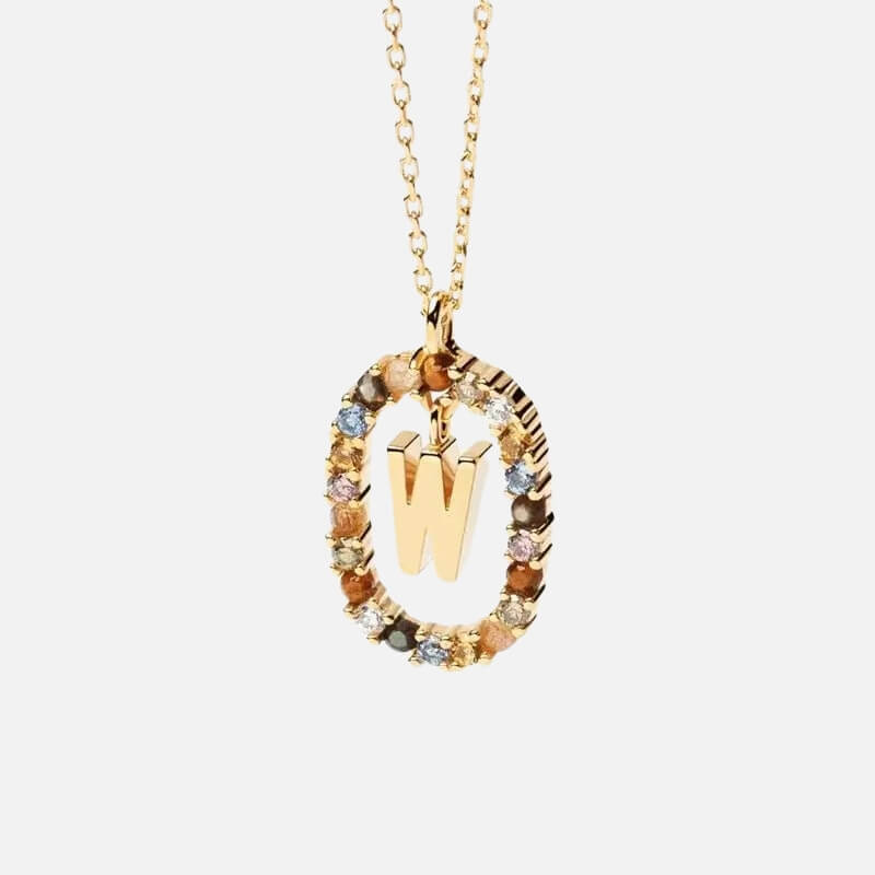Emma Initial Crystal Necklace