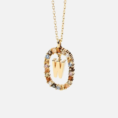 Emma Initial Crystal Necklace