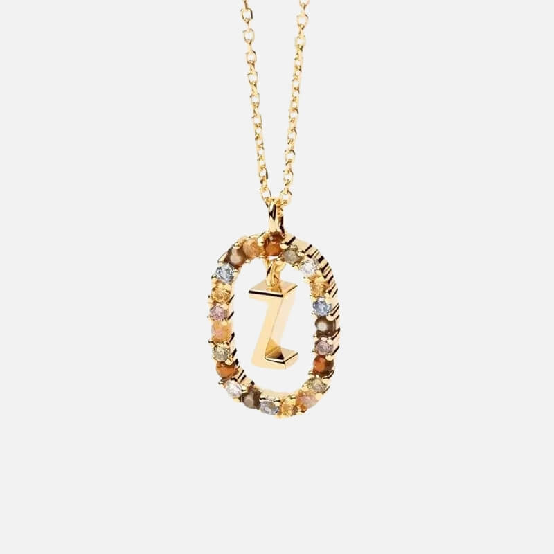 Emma Initial Crystal Necklace