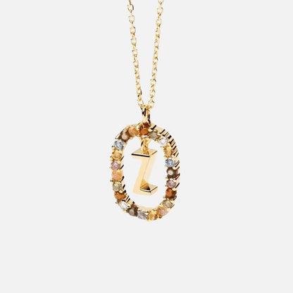 Emma Initial Crystal Necklace