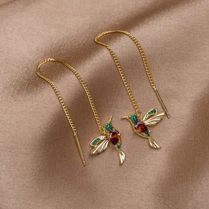 Crystal Hummingbirds Earrings