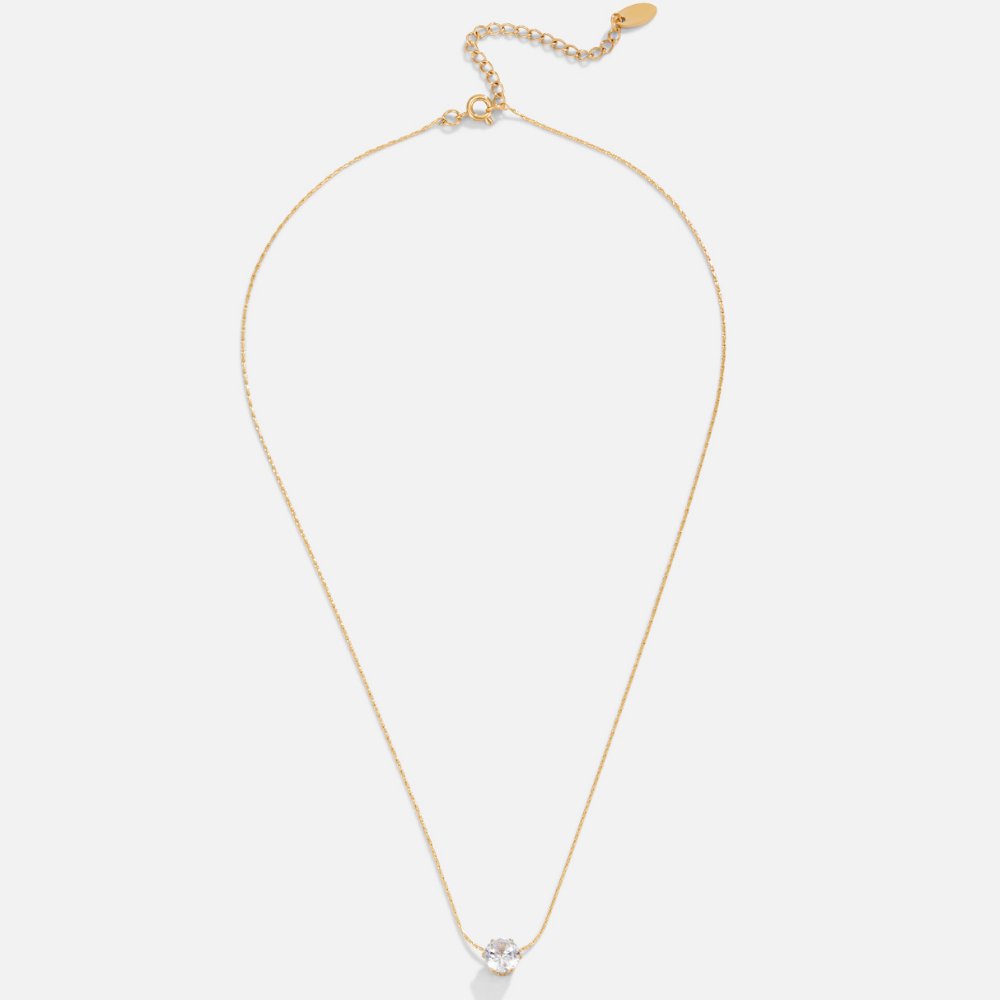 Lora Round Crystal Necklace