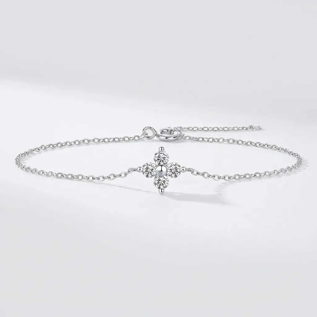 Mia Crystal Clover Bracelet - Joie d’Or