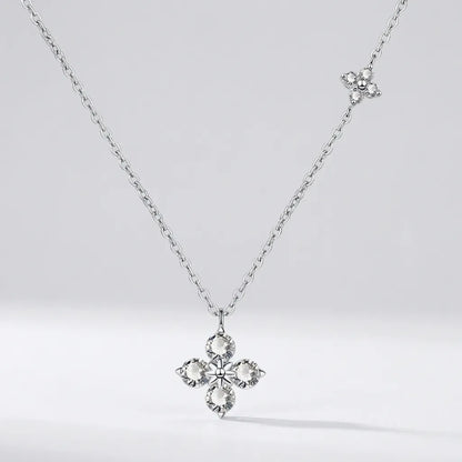Mia Double Clover Crystal Necklace - Joie d’Or