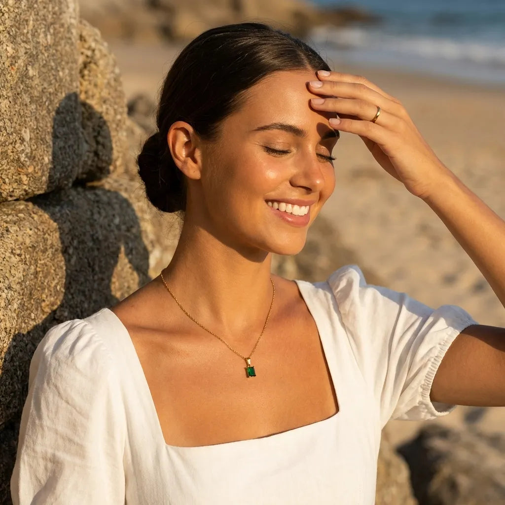 Jasmine Green Necklace - Joie d’Or