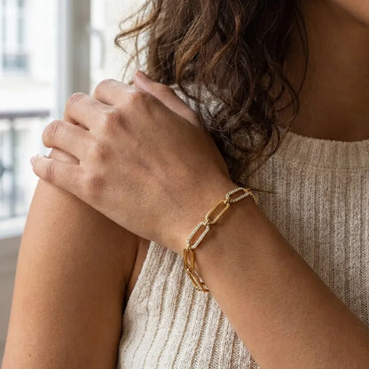 Sofia Gold Link Bracelet - Joie d’Or