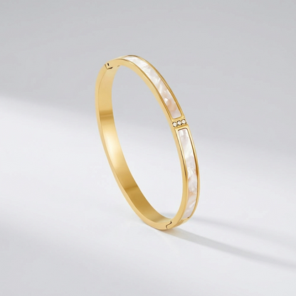 Sarah White Bangle - Joie d’Or